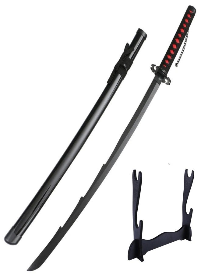 EXCELCHOICE Bleach Zangetsu Ichigo Katana/Sword Toy 104cm Life Size - Bamboo Wood Zangetsu Ichigo Katana (Stand Included) Perfect for Anime Gift,Cosplay (Ichigo Zangetsu, Double Layer Stand) - Image 2